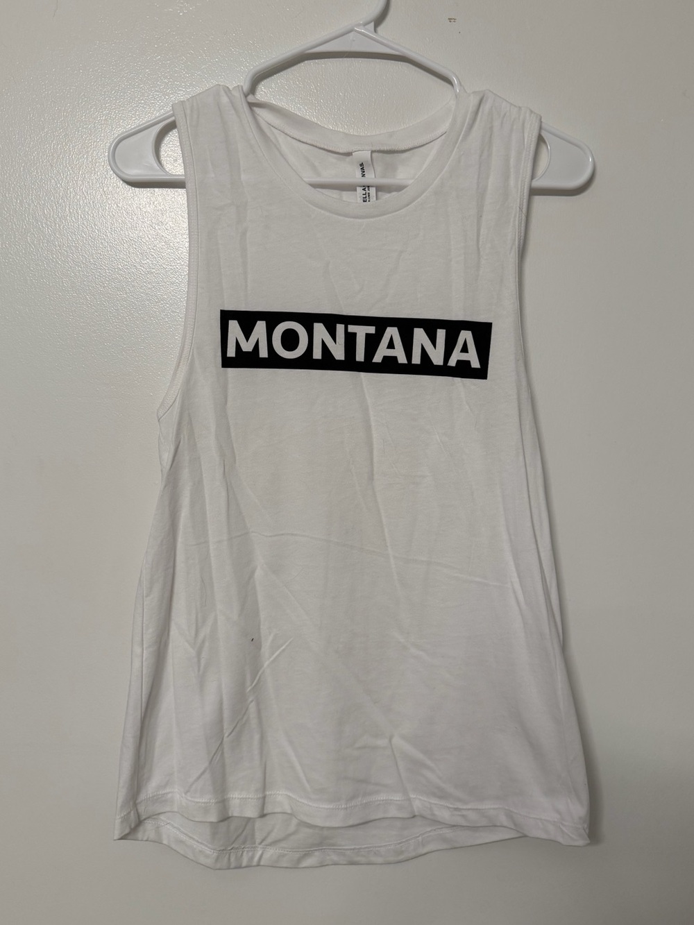 Bella Canvas White Airlume Montana Tank-Top